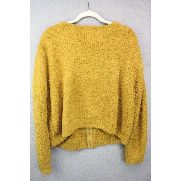 Altar'd State V-Neck Oversized Long Sleeve Sweater-Size Large-Zip Front - Picture 6 of 7